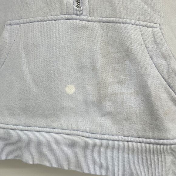 Lululemon Scuba Oversized Half Zip Hoodie Light Blue Women XS/S Crop flawed - Picture 4 of 11